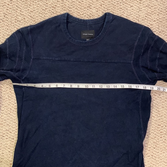 Wings and Horns Indigo Rugby Shirt - Picture 5 of 6